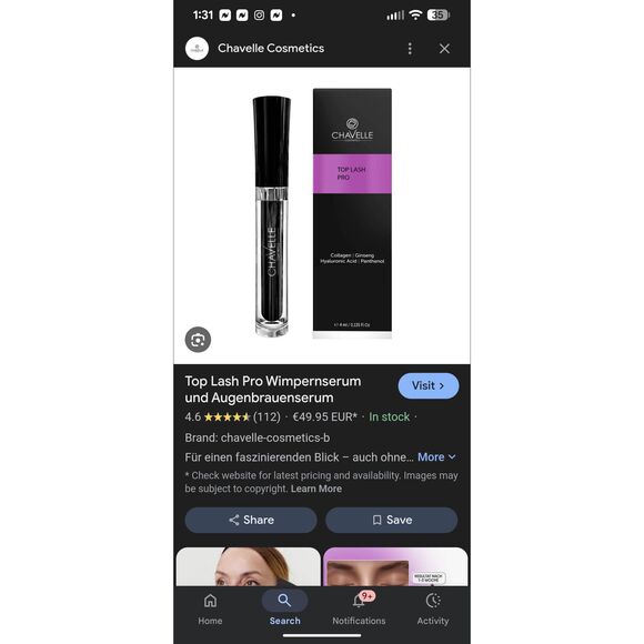 Chavelle Top Lash Pro Eyelash Enhancing Serum SEALED - Picture 7 of 8